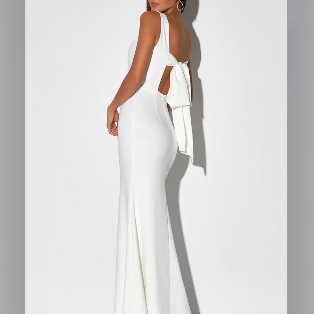 Elegant White Evening Gown